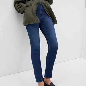 GAP 10/30 S Universal Legging High Stretch Super Skinny Dark Wash Jeans